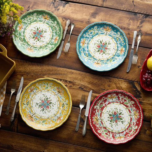 Provence Dinner Plate 11in 4 Asst set of 12