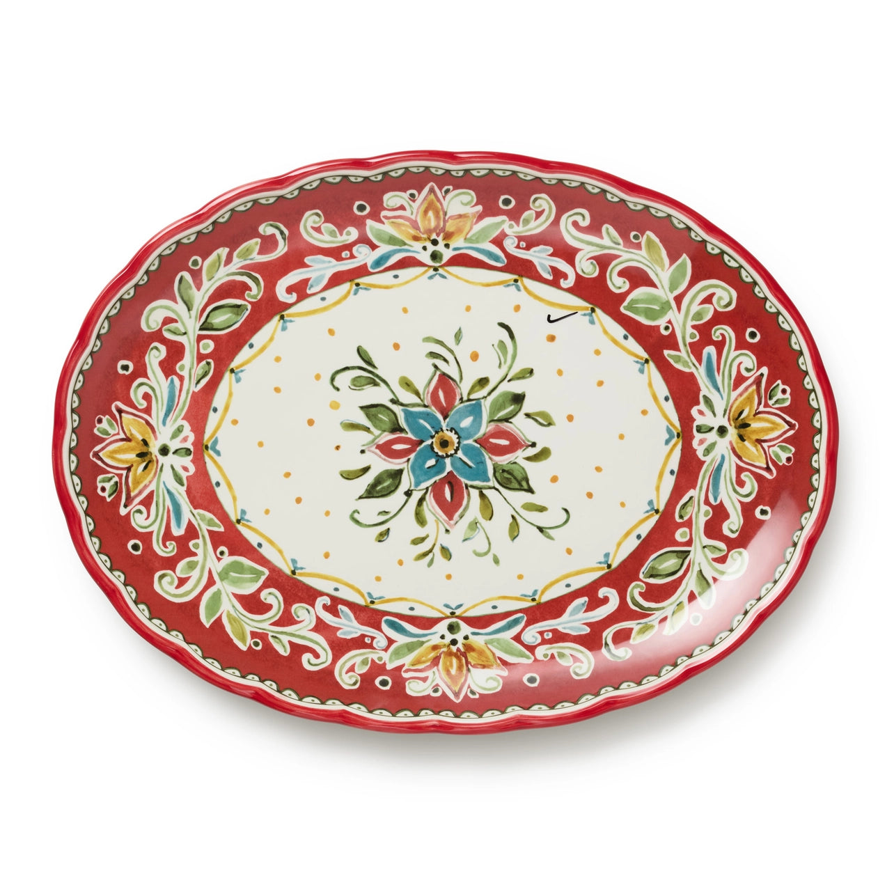 Provence Ceramic Oval Platter 16in X 12in