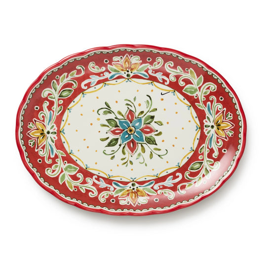 Provence Ceramic Oval Platter 16in X 12in
