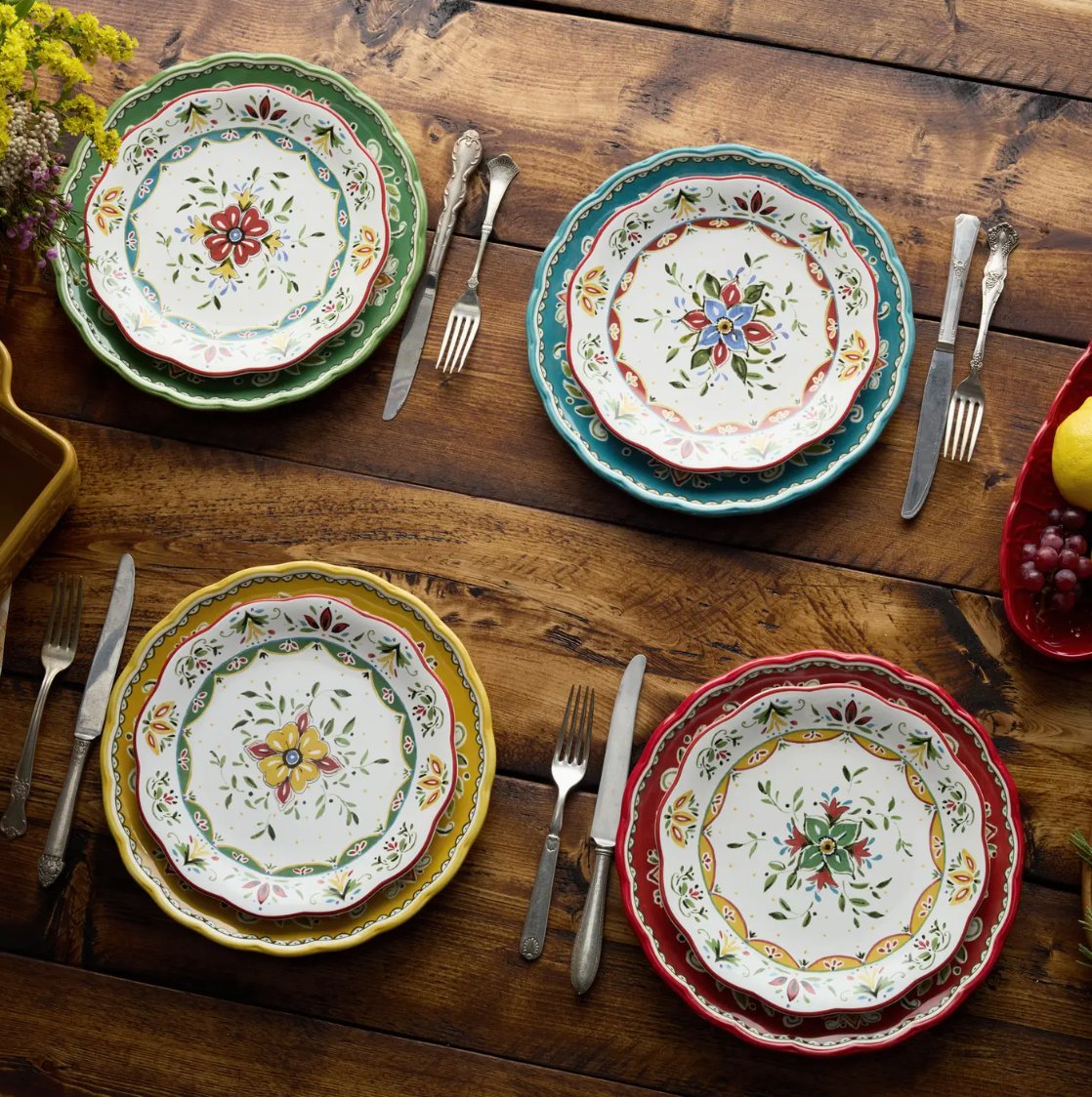 Provence Salad Plate 9" Set of 4 Asst.