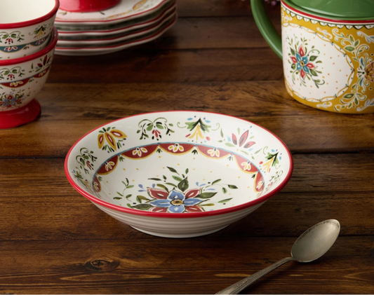 Provence Soup Bowl 9in X 2in 4 Asst. Set of 12