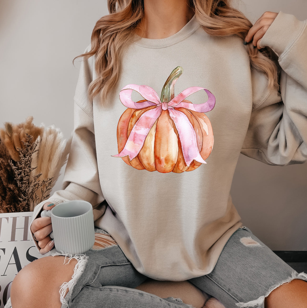 Pumpkin Bow Adult Fall Shirt - 2 Styles