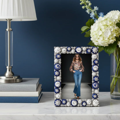 Blue & White Charisma 5" x 7" Picture Frame