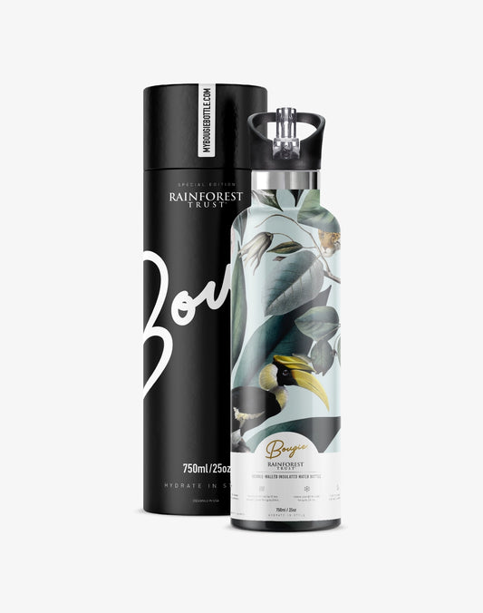 Rainforest Trust | Animal Jungle 25oz Insulated Water Bottle