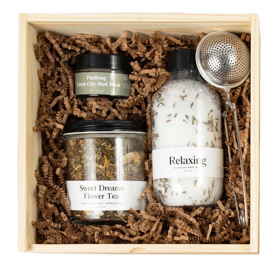 Relaxation Retreat Wooden Gift Crate