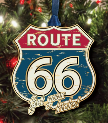 Route 66 Brass Ornament