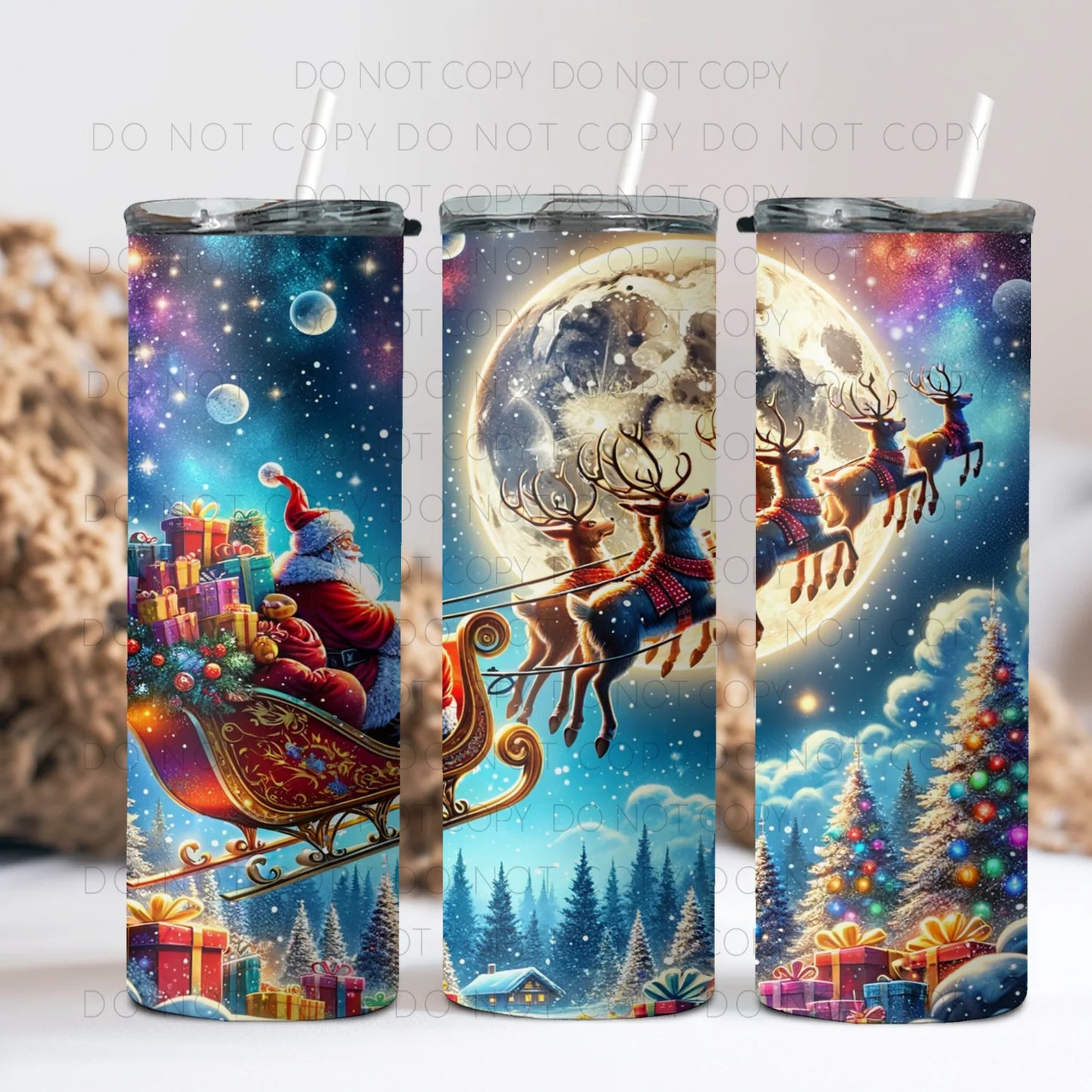 Santa Sleigh 20oz Tumbler