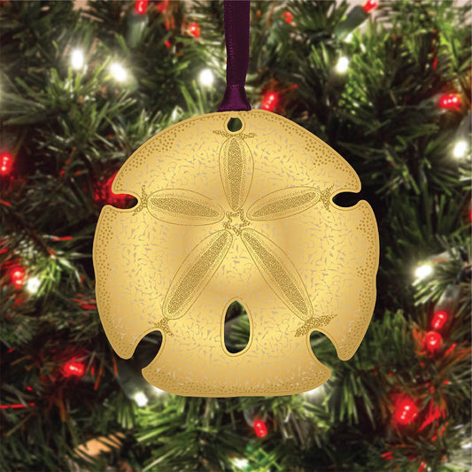 Sand Dollar Brass Ornament
