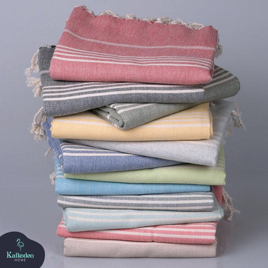 Sand Free Turkish Towel |Striped Beach Towel | Peshtemal - NY Gift Boutique