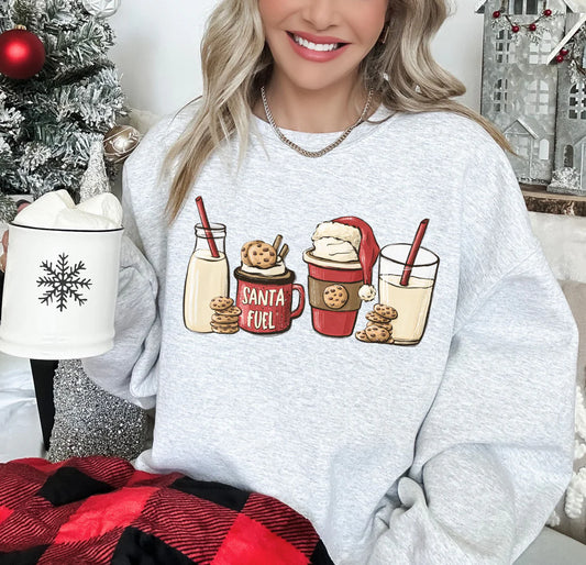 Santa Fuel Adult Christmas Shirt