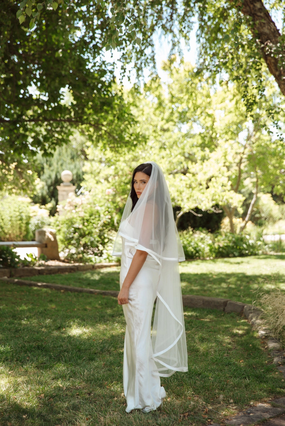 Soft Satin Splendor Veil