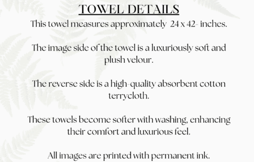 French Inspired Blue Bee Bath Towel