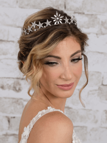 Celestial Stars Tiara with Pave Crystals