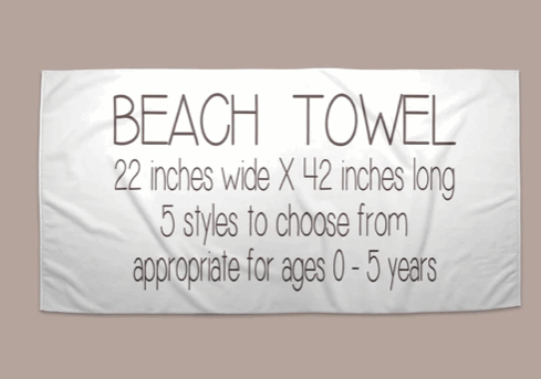 Personalized Dinosaur Beach Towel | 6 Style Choices