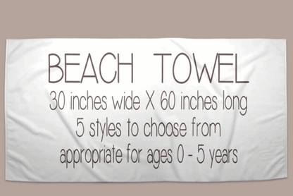 Personalized Soccer Beach Towel | 6 Style Choices