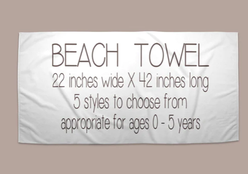 Personalized Sea Animals Beach Towel | 5 Style Choices
