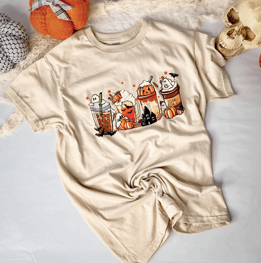 Fall Latte Halloween Shirts - T-Shirts & Sweatshirts