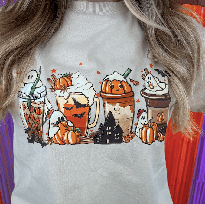 Fall Latte Halloween Shirts - T-Shirts & Sweatshirts