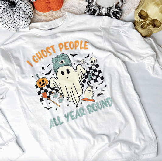 I Ghost People All Year Halloween Shirts - T-Shirts & Sweatshirts