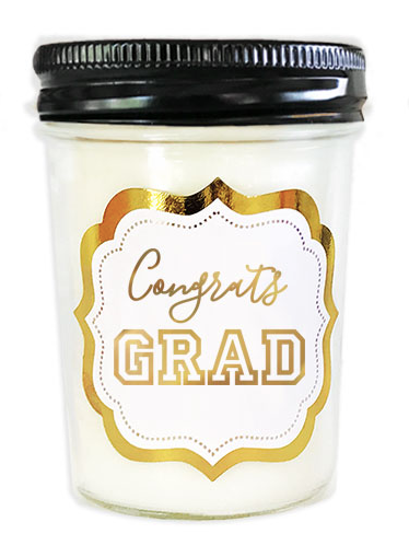 Graduation Mason Jar Candle
