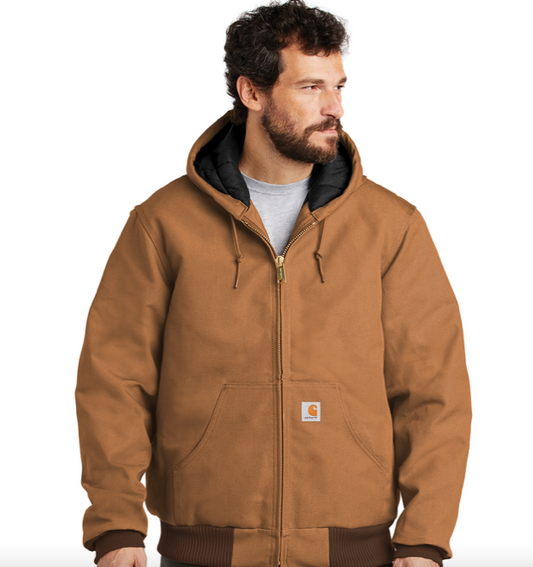 Carhartt ® TALL Quilted-Flannel-Lined Duck Active Jacket