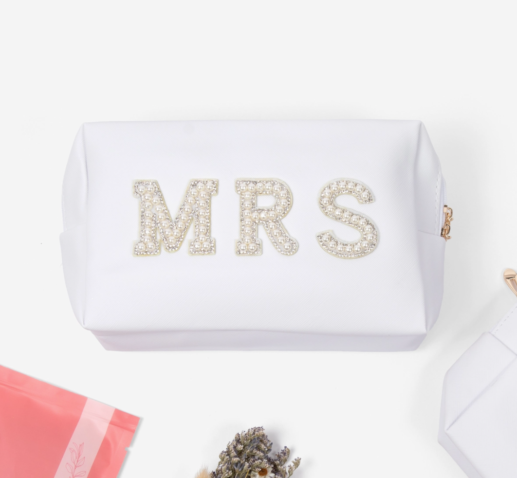 Mrs. Bridal Beauty Cosmetics Pouch For Brides