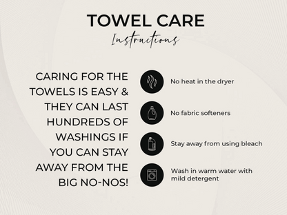 Boho Floral Autumn Leaves Kitchen Waffle Weave Towel