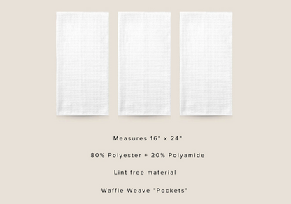 Boho Floral Autumn Leaves Kitchen Waffle Weave Towel
