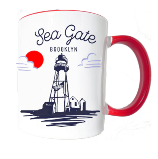 Sea Gate Brooklyn Sketch Mug