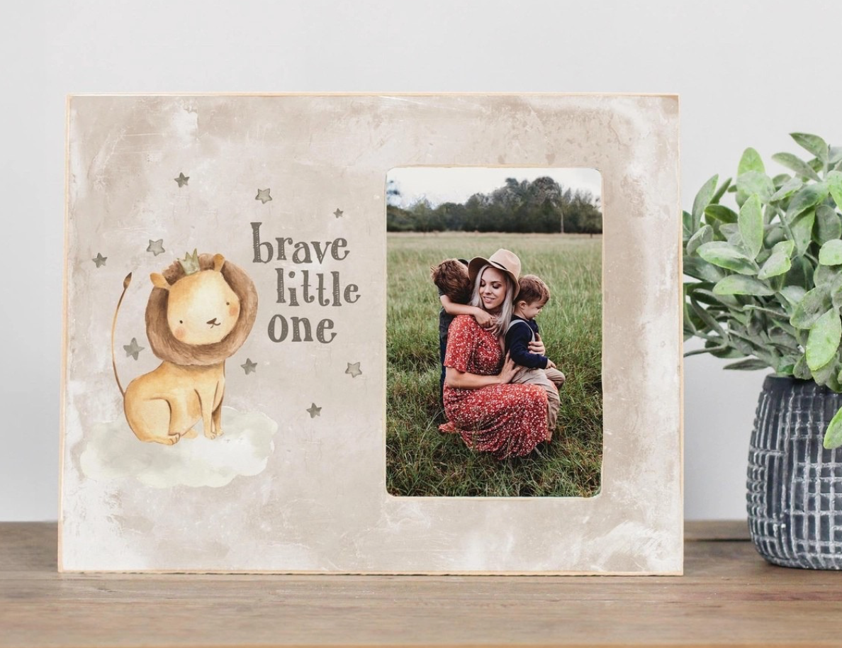 Faith Lion Baby Picture Frame - NY Gift Boutique