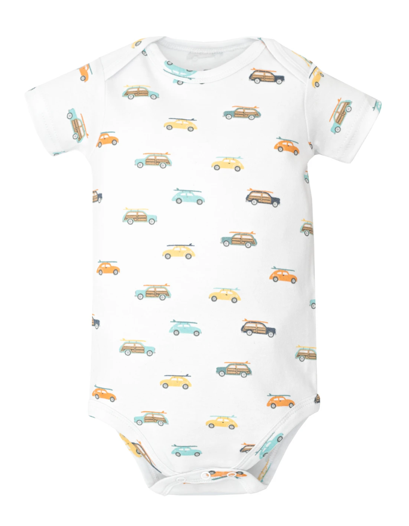 Hudson Baby Cotton Bodysuits 5-Pack, Cutest Beach Dude - NY Gift Boutique