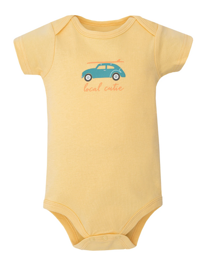 Hudson Baby Cotton Bodysuits 5-Pack, Cutest Beach Dude - NY Gift Boutique