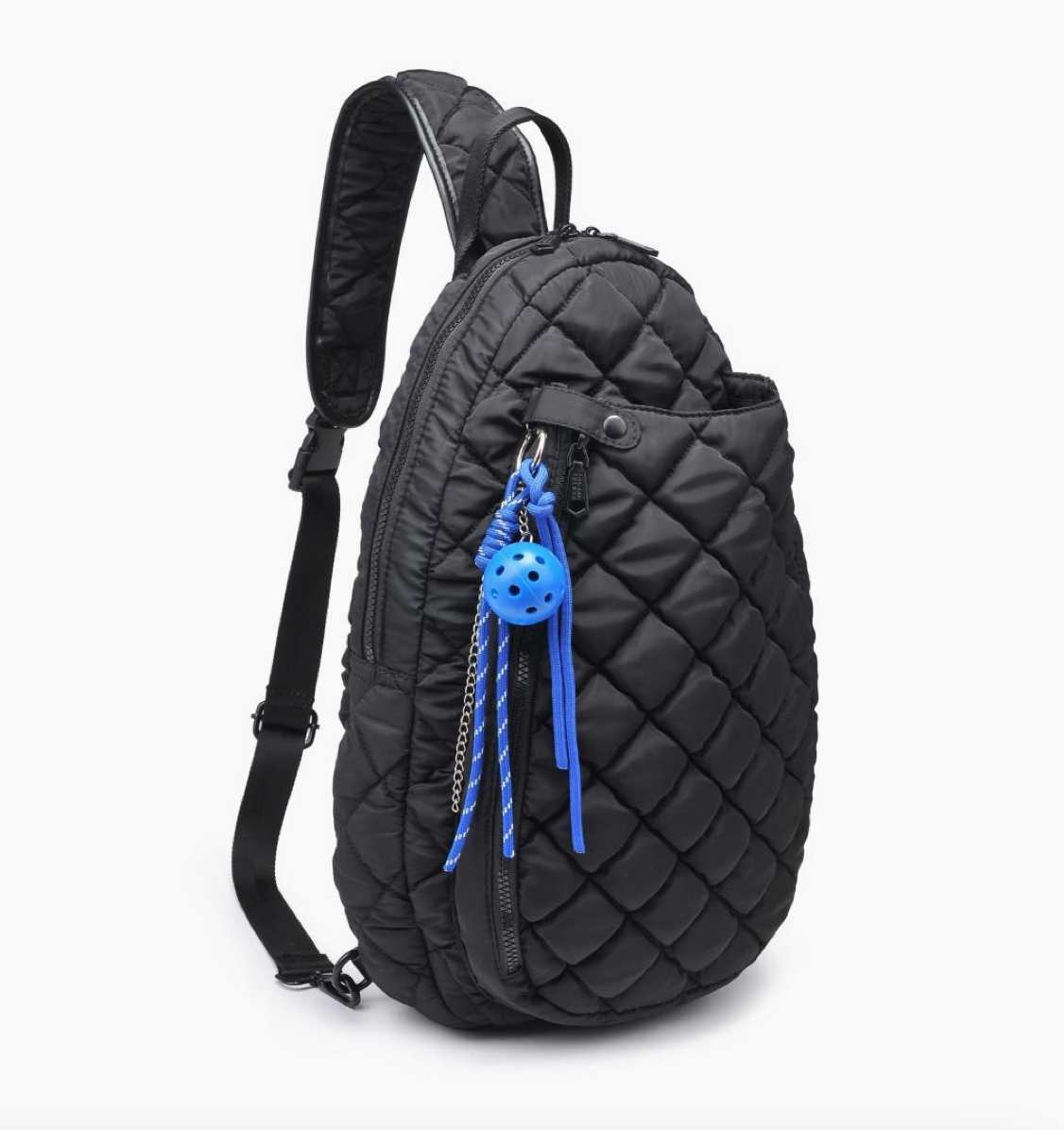 Match Point - Quilted Puffer Pickleball & Paddle Tennis Sling Backpack - NY Gift Boutique