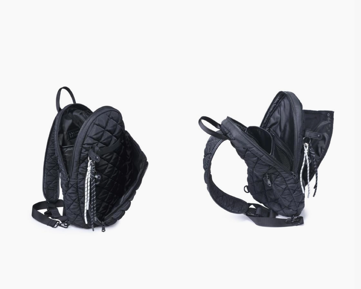 Match Point - Quilted Puffer Pickleball & Paddle Tennis Sling Backpack - NY Gift Boutique
