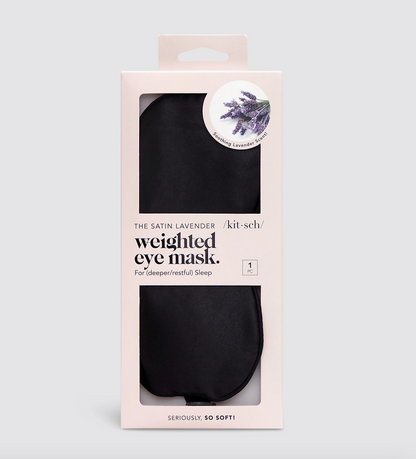 Lavender Scented Satin Weighted Eye Mask - NY Gift Boutique