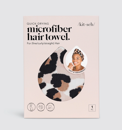 Quick Dry Hair Towel - Leopard - NY Gift Boutique