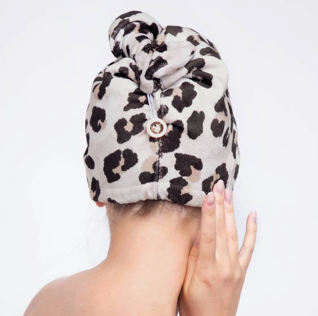 Quick Dry Hair Towel - Leopard - NY Gift Boutique