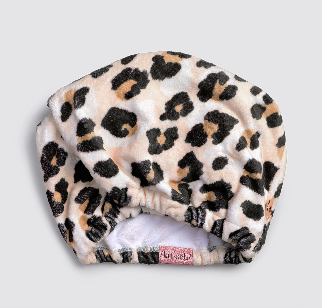 Quick Dry Hair Towel - Leopard - NY Gift Boutique