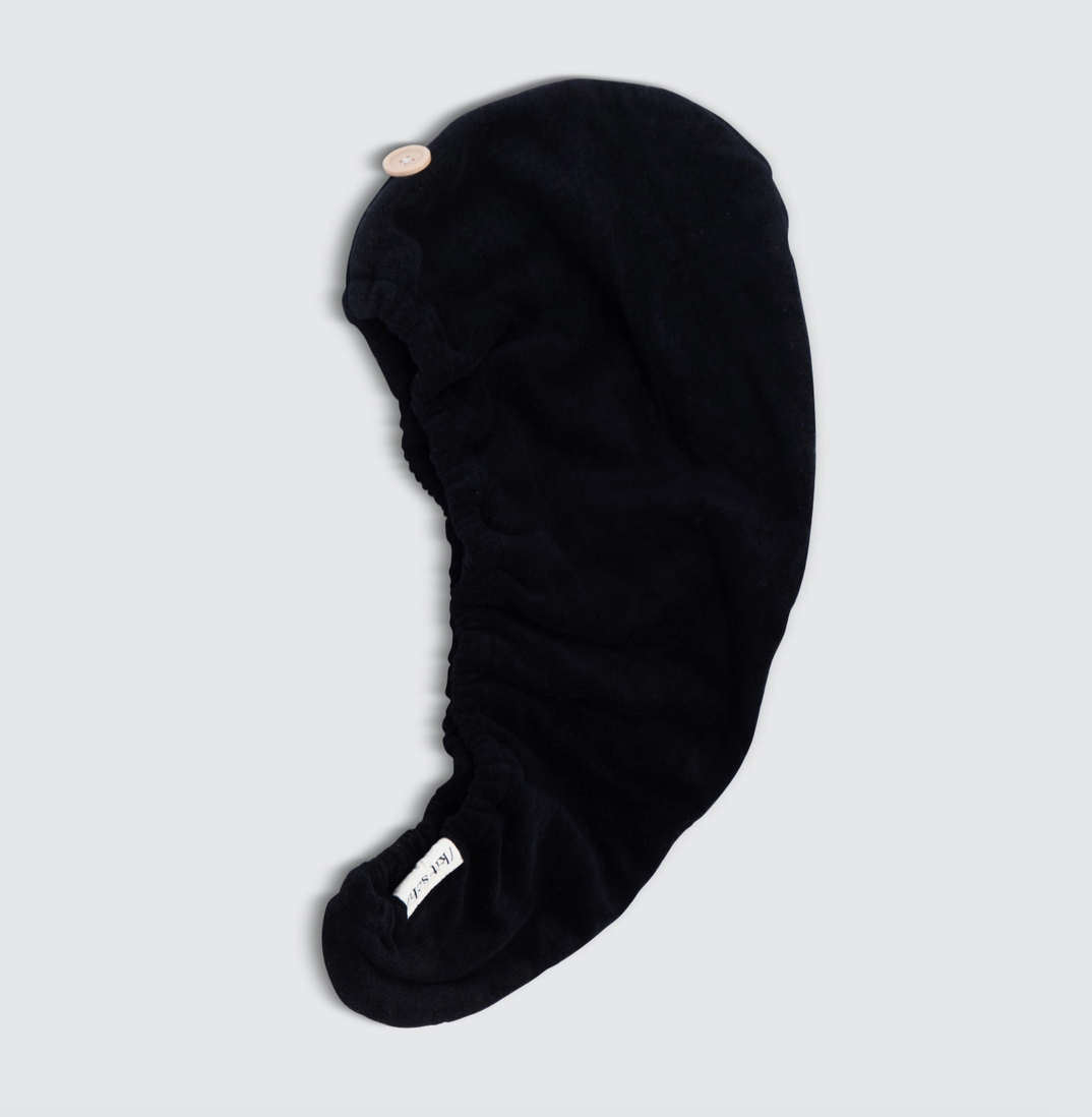 Quick Dry Hair Towel - Eco Black - NY Gift Boutique