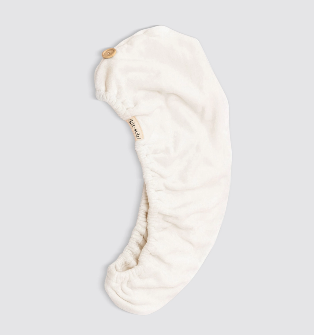 Quick Dry Hair Towel - Ivory - NY Gift Boutique