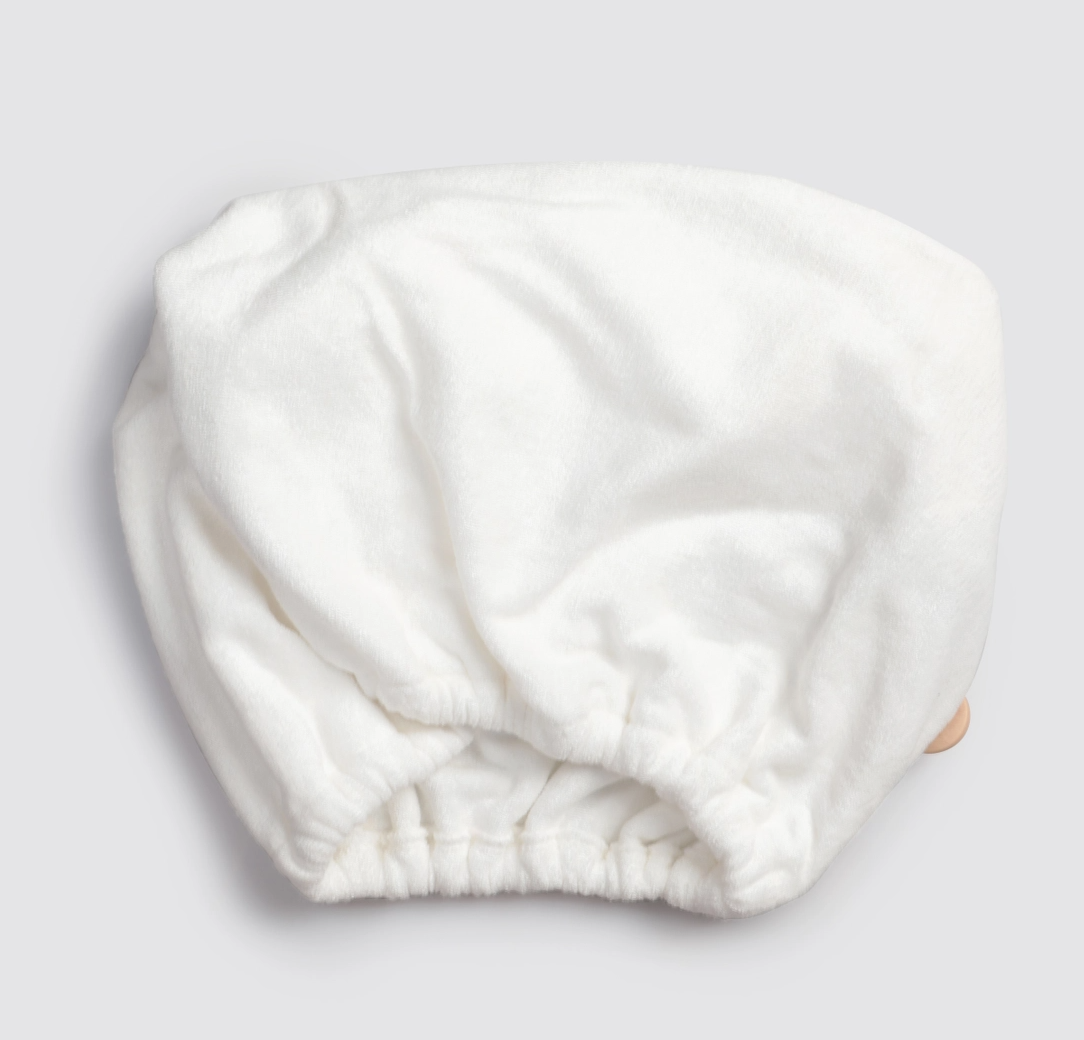 Quick Dry Hair Towel - Ivory - NY Gift Boutique