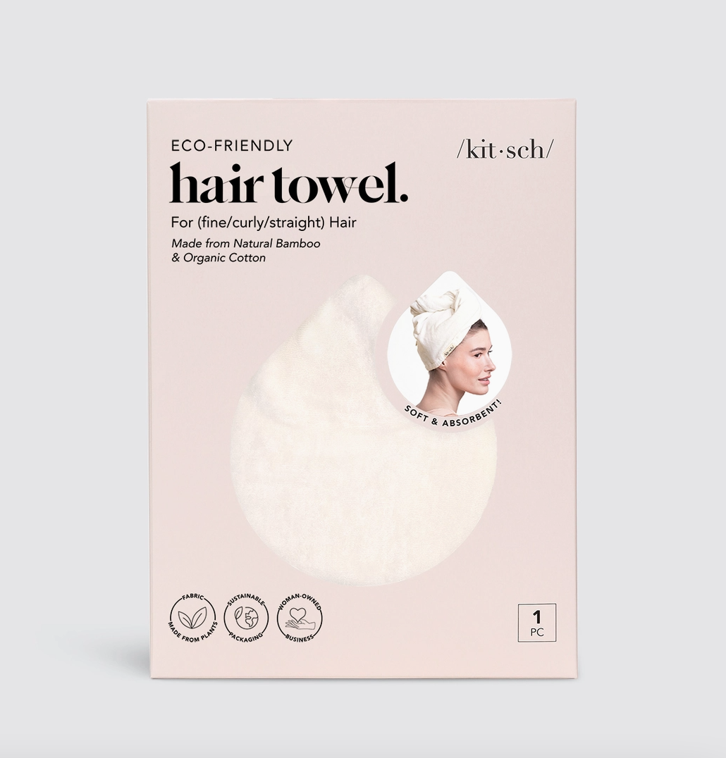 Quick Dry Hair Towel - Ivory - NY Gift Boutique