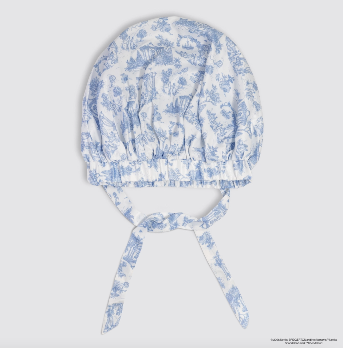 Bridgerton X Kitsch Breathable Satin Bonnet in Garden Toile - NY Gift Boutique