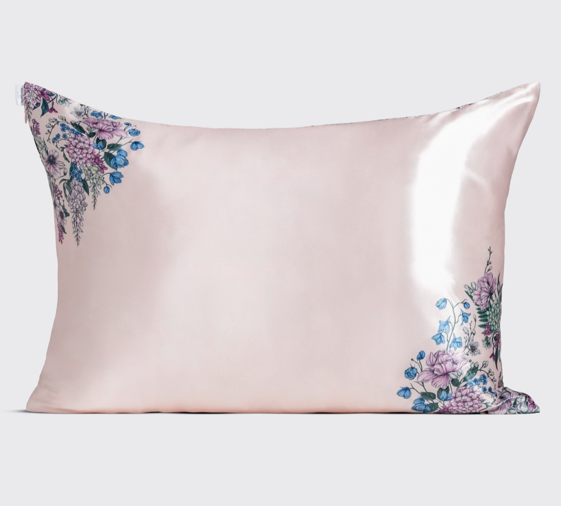 Bridgerton X Kitsch Satin Pillowcase in Wisteria - NY Gift Boutique