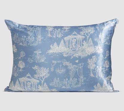 Bridgerton X Kitsch Satin Pillowcase in Garden Toile - NY Gift Boutique