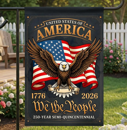 America 250th Anniversary We the People Garden Flag - NY Gift Boutique