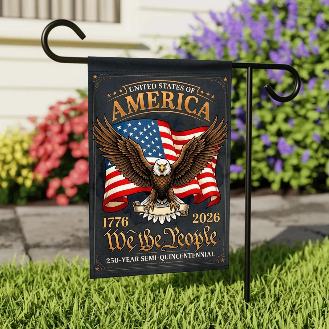 America 250th Anniversary We the People Garden Flag - NY Gift Boutique