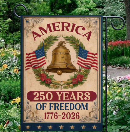 America 250th Parchment Style Garden Flag - NY Gift Boutique