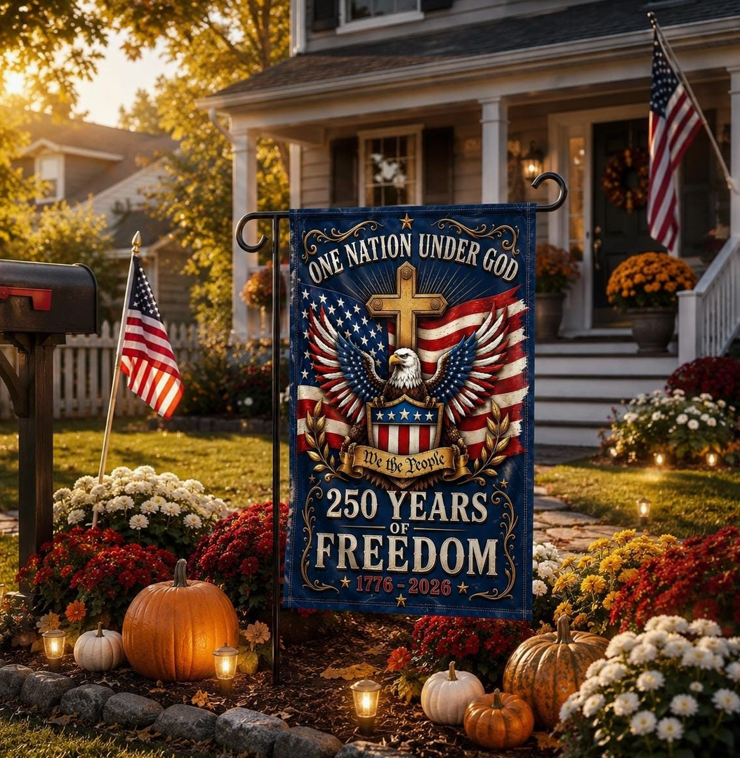 One Nation Under God America 250 Garden Flag - NY Gift Boutique