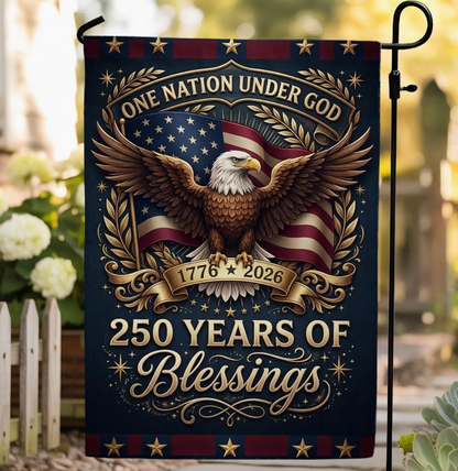 Eagle Blessings America 250 Garden Flag - NY Gift Boutique